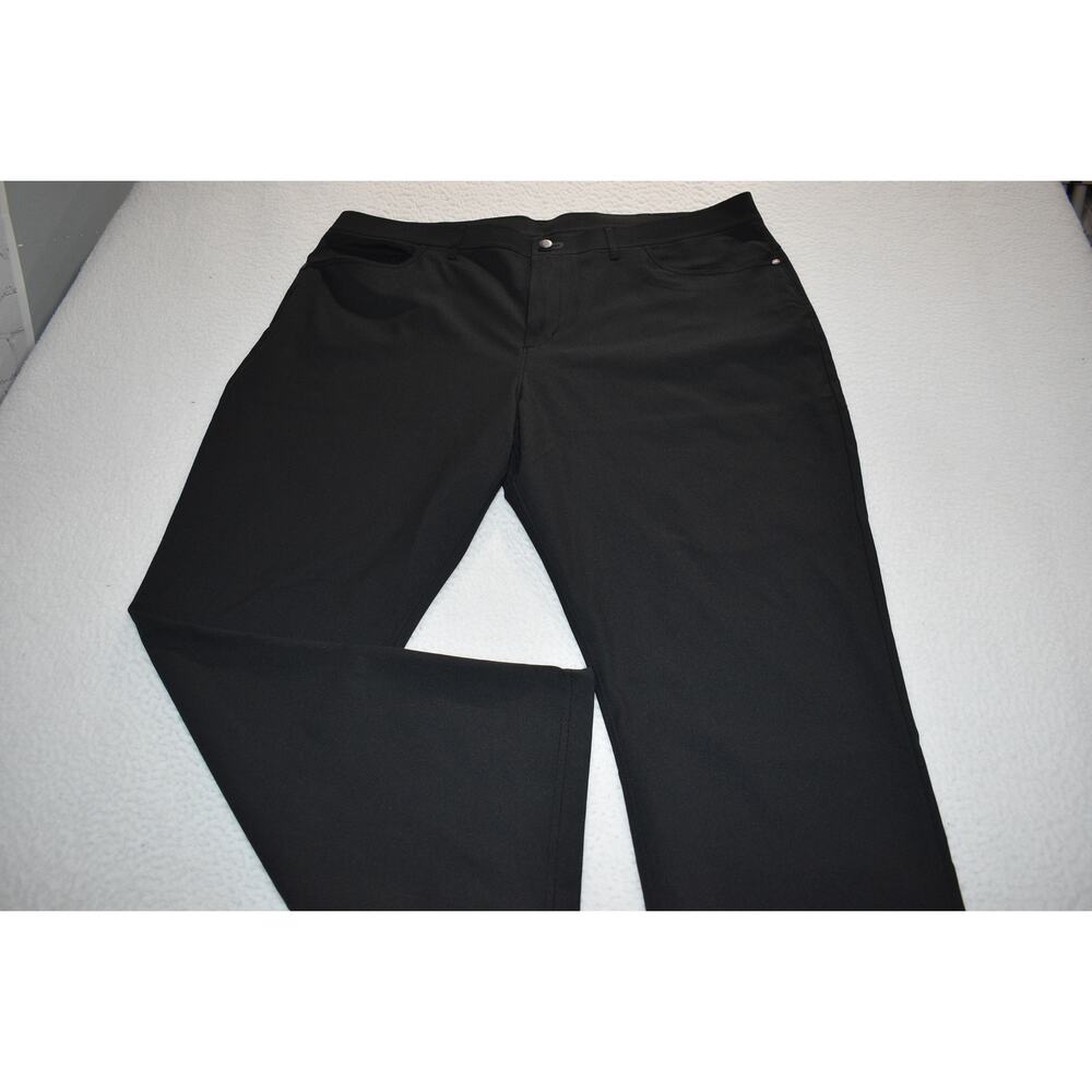 Public Rec Golf Pants Mens Size 42 x 30 Performance Black Flat Front